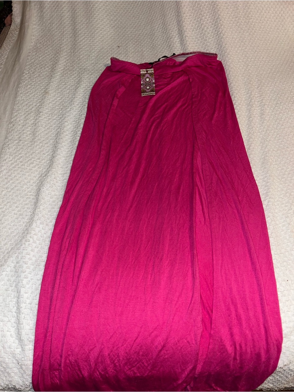 Boohoo Bright Fuchsia Maxi Skirt